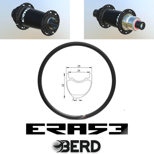 ROUES CARBONE 24 HOOKLESS | ERASE | BERD