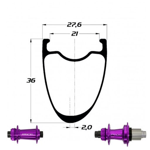 DUKE BACCARA 36 SLR2 | HOPE PRO5 