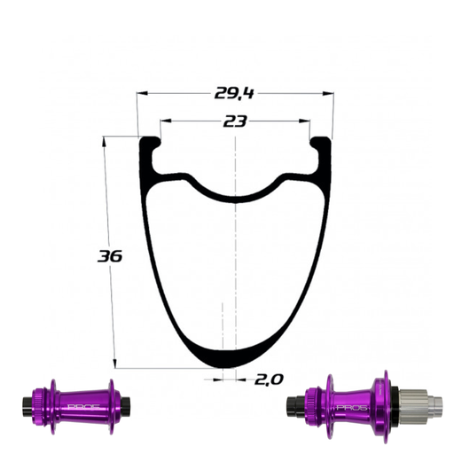 DUKE BACCARA X 36 SLR2 | HOPE PRO5 