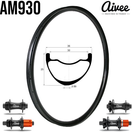 Roues carbone All Mountain AM930 | AIVEE CLASSIC