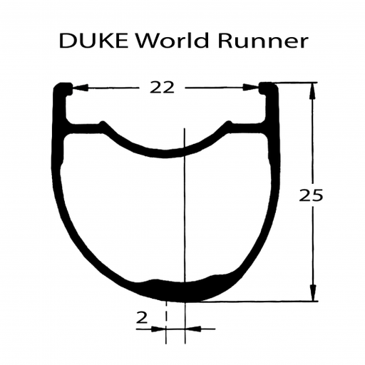 Jante DUKE WR25 700c