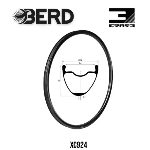 Roues carbone GRAVEL XC924 | ERASE | BERD