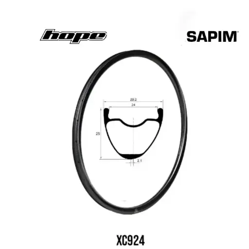 Roues carbone XC/DC XC924 | HOPE PRO5