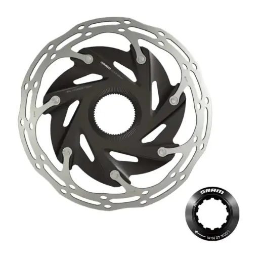 DISQUE DE FREIN SRAM CENTERLINE X ROAD 2 PIÈCES CENTERLOCK NOIR/ARGENT