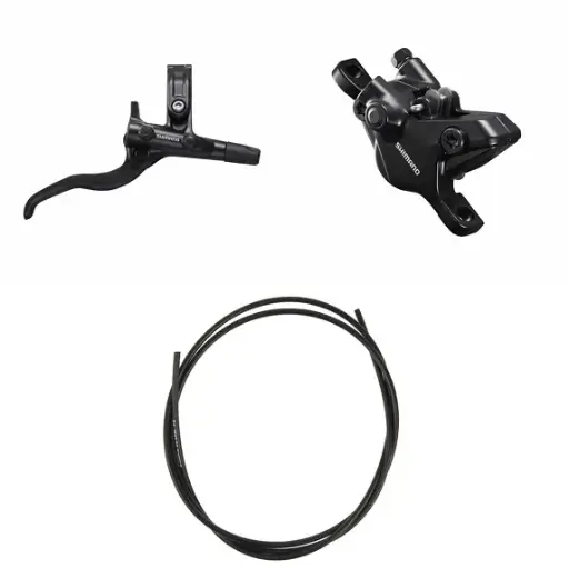 SHIMANO Ens. Frein Disc Hydrau. BRMT410KTBLM4100 Droite / arrière Résine sans ailette Sans adaptateur 1700 mm (noir)