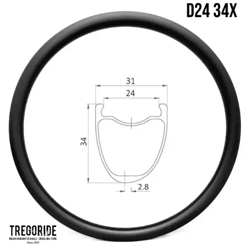 Jante Gravel Carbone D24 34X